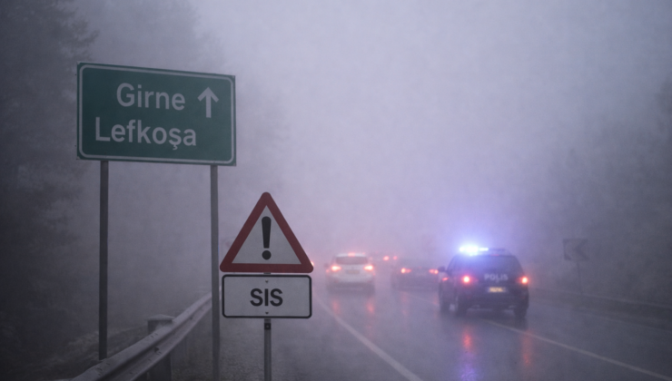 Girne–Lefkoşa Anayolu’nda Yoğun Sis: Polis Sürücüleri Uyardı