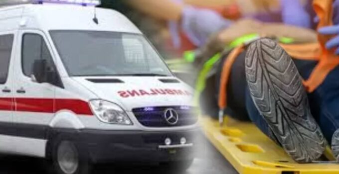 Bafra’da iş kazası: Beton zemine düştü!