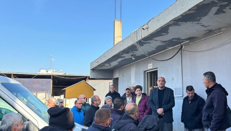 CTP heyeti, Gönyeli–Alayköy Belediyesi Atölyesi çalışanlarını ziyaret etti 1 CTP heyeti, Gönyeli–Alayköy Belediyesi Atölyesi çalışanlarını ziyaret etti