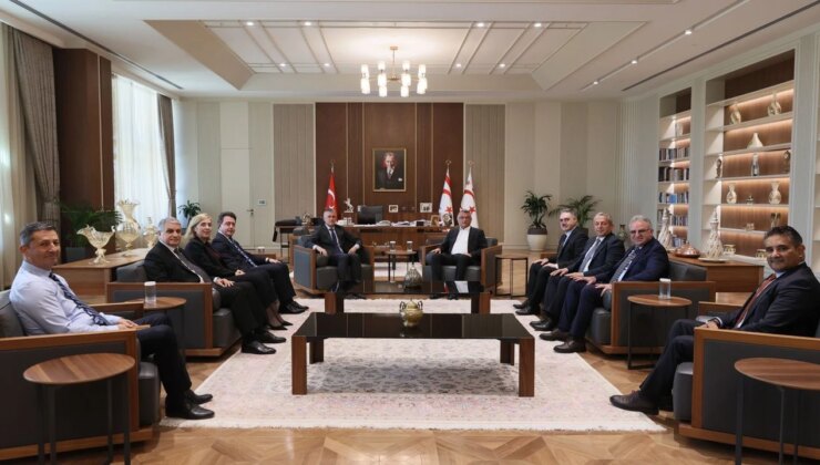 Tufan Erhürman Bankalar Birliği heyetiyle görüştü