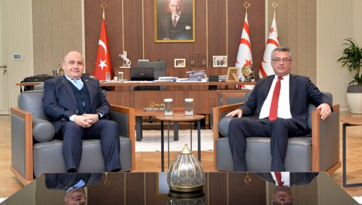 Erhürman, Başçeri’yi kabul etti 1 Erhürman, Başçeri’yi kabul etti