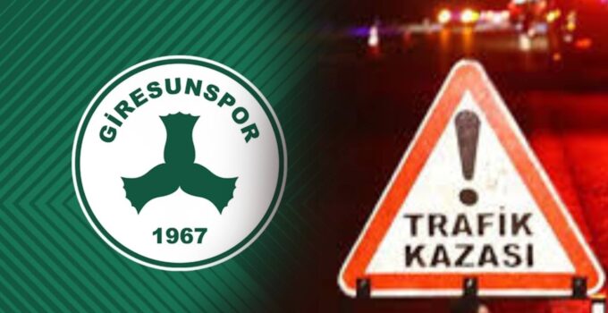 Giresunspor’un takım otobüsü trafik kazası geçirdi!