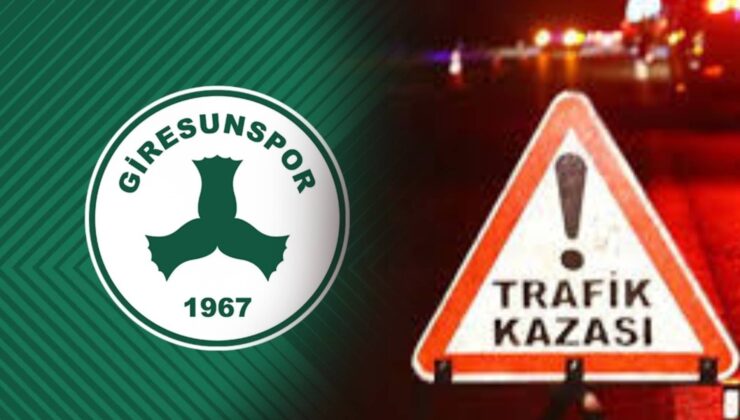 Giresunspor’un takım otobüsü trafik kazası geçirdi!