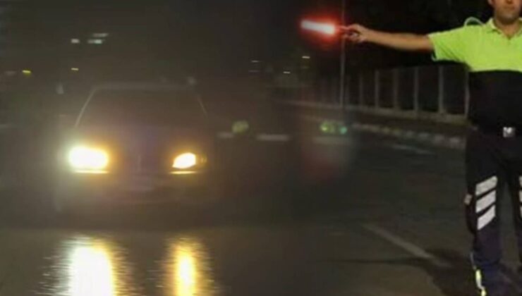 Gönyeli Çemberinde tehlikeli sürüş vakası: trafikten men edildi!