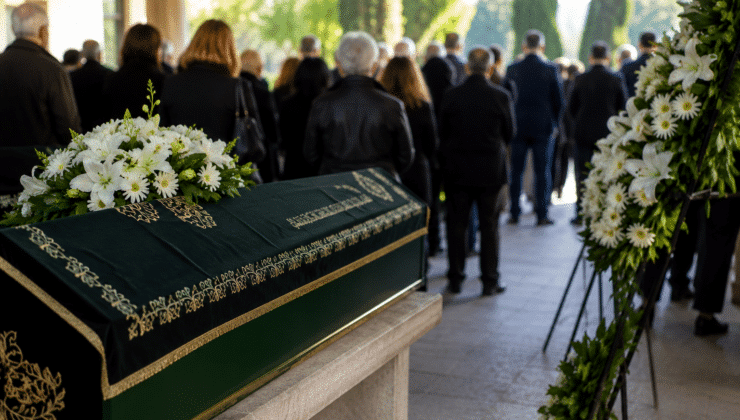 TFF Onursal Başkanı Şenes Erzik’in Eşi Dilek Erzik Son Yolculuğuna Uğurlandı