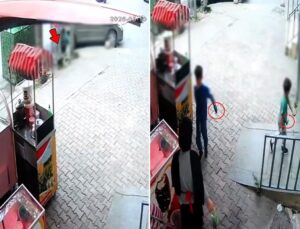 Çocuklar önce kediyi bıçakladı sonra esnafı tehdit etti