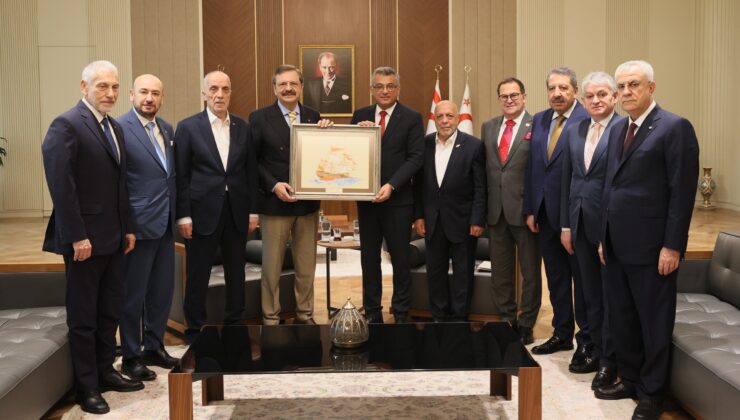 Erhürman, TOBB Başkanı Hisarcıklıoğlu’nu kabul etti