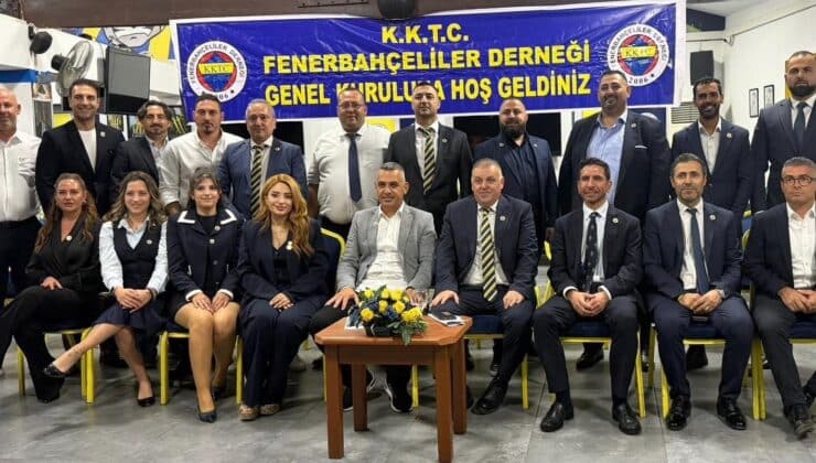 KKTC Fenerbahçeliler Derneği’nde Tolga Ahmet Raşit yeniden başkan oldu