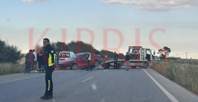 Lefkoşa–Gazimağusa Anayolunda İnönü Kavşağı Yakınında Trafik Kazası