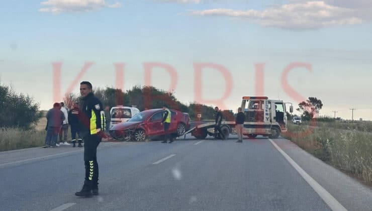 Lefkoşa–Gazimağusa Anayolunda İnönü Kavşağı Yakınında Trafik Kazası