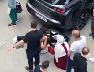 Pendik’te motosiklet ile otomobil çarpıştı, 1 yaralı
