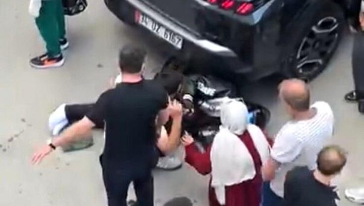Pendik’te motosiklet ile otomobil çarpıştı, 1 yaralı
