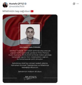 Polis Memuru Aydın Üyenarık Hayatını Kaybetti