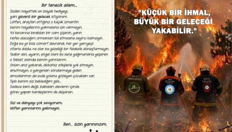 Sivil Savunma’dan Yangın Mektubu ile Farkındalık Uyarısı