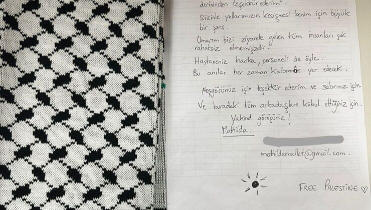 Sumud Filosu Aktivisti Mallet’ten Türk Sağlık Çalışanlarına Teşekkür