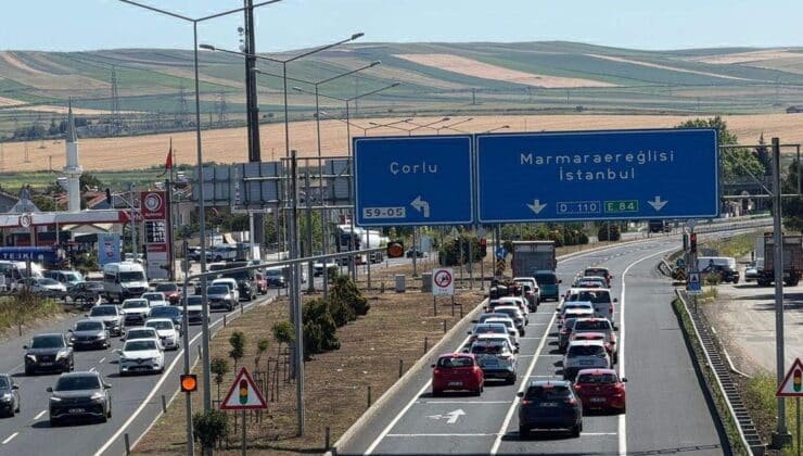 Tekirdağ-İstanbul yolu trafiğe kapandı, ağır taşıtlar sınırlandırıldı