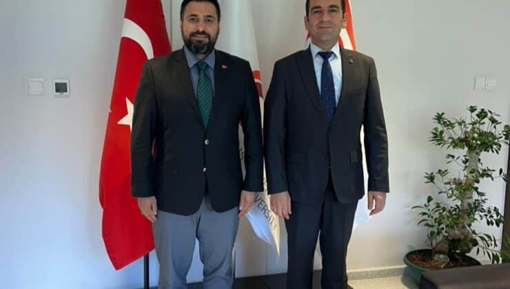 UKÜ Mezunu Şehitoğlu, Lefkoşa Büyükelçiliği İletişim Müşaviri olarak ziyaret etti