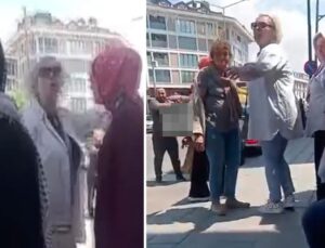 Üsküdar’da fast-food protestosunda tansiyon yükseldi