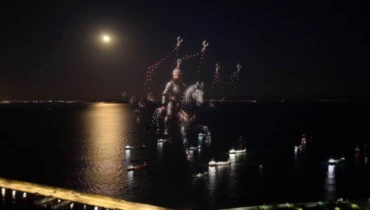 Yenikapı’da 1453 drone ile fetih kutlaması