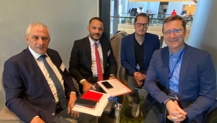 Yeşilırmak ve Taçoy, Strazburg’da görüşmeler yaptı