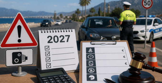 KKTC Trafik Cezaları 2027 Güncel Listesi ve Ceza Tutarları