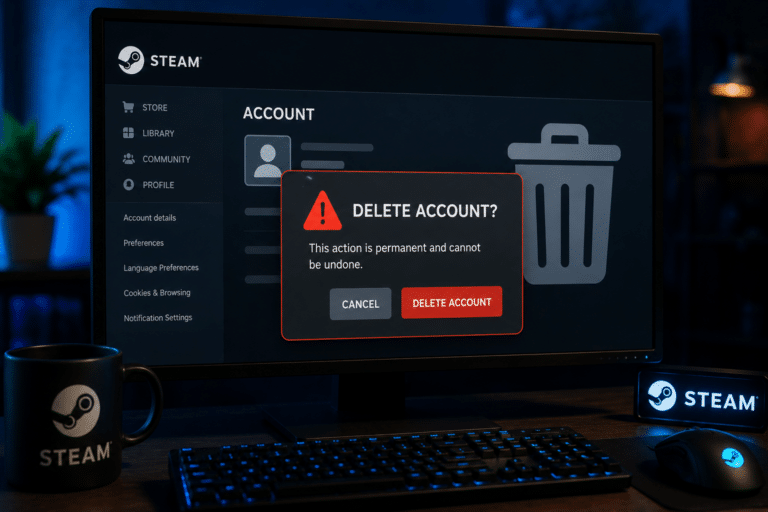 Steam Hesabı Nasıl Silinir?