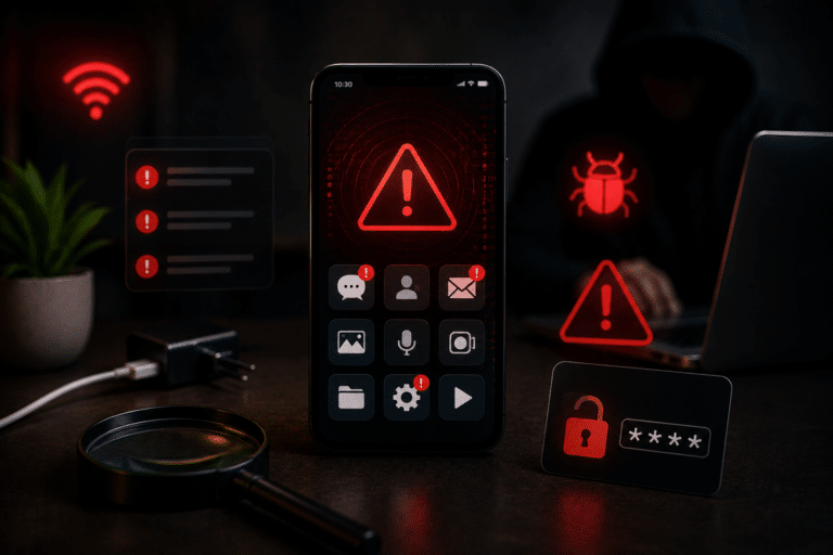 ⁠⁠Telefon Hacklendiği Nasıl Anlaşılır?