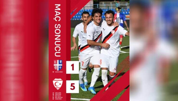 İlk maçta farklı skorla rahat galibiyet: 5-1