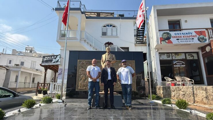 Kırok, Atatürk Büstü çevre düzenlemesini inceledi