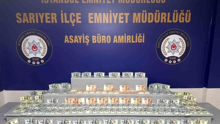 Sarıyer’de AVM’de 1 milyon TL’lik sahte dolar yakalandı