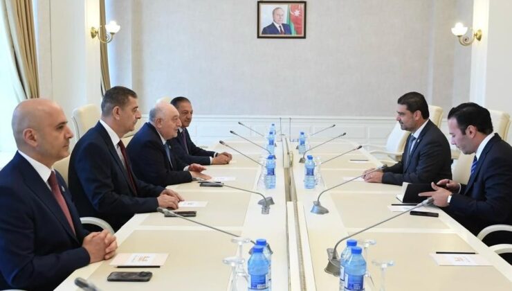 Savaşan, Azerbaycan Meclisi’nde Guliyev ile buluştu