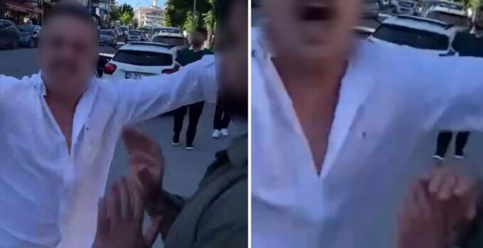 Tutanak isterken darbedilip ceza alan kişi kamerada
