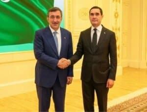 Yılmaz, Berdimuhamedov ile Türkmenistan’da bir araya geldi