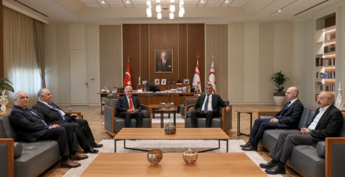 Cumhurbaşkanı Tufan Erhürman,Binali Yıldırım ile görüştü