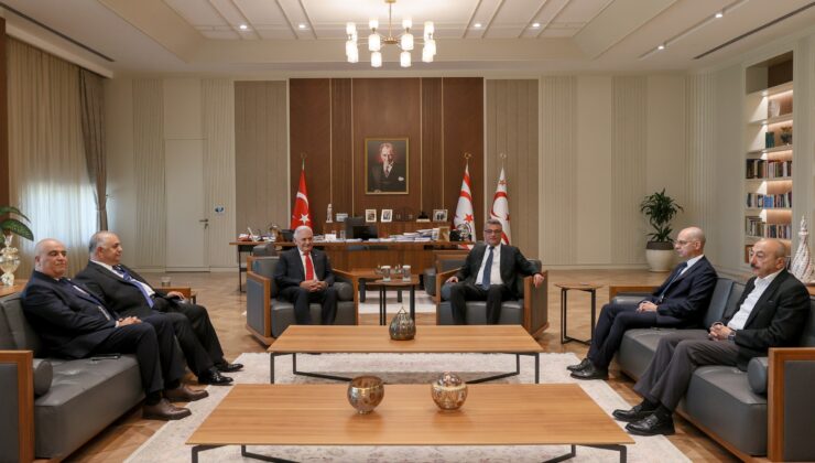 Cumhurbaşkanı Tufan Erhürman,Binali Yıldırım ile görüştü