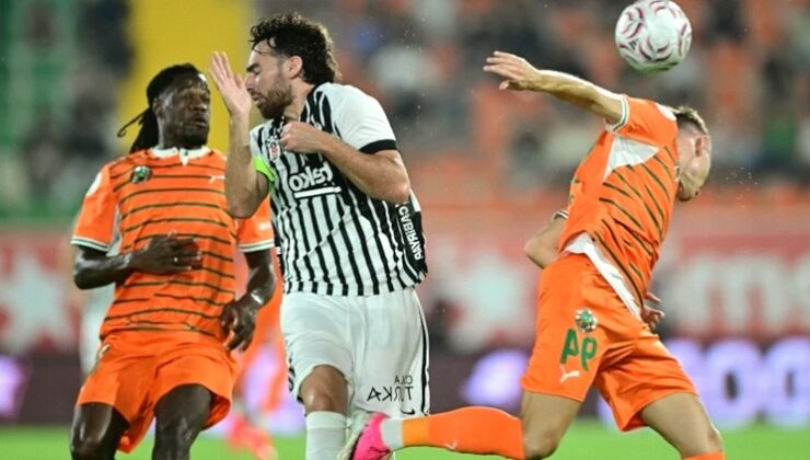 Beşiktaş, Alanyaspor’a deplasmanda 1-0 yenildi