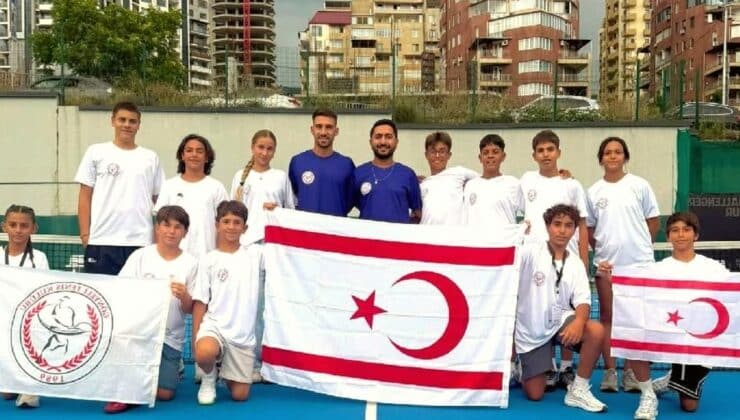 Gönyeli Tenis Kulübü Gürcistan’da uluslararası başarı elde etti