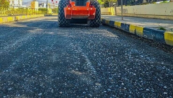 Küçük Kaymaklı’da asfaltlama: Trafik kontrollü ilerleyecek