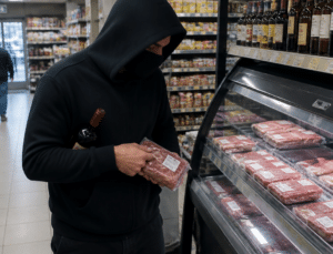 Marketten Dana Eti ve İçki Çalan 2 Kişi Tutuklandı