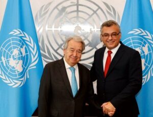 Erhürman, Guterres ile BM’de bir araya geldi