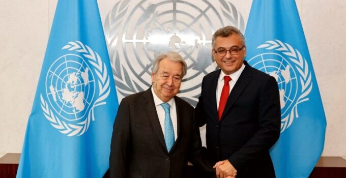 Erhürman, Guterres ile BM’de bir araya geldi