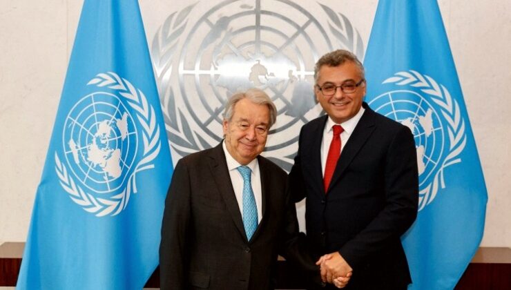 Erhürman, Guterres ile BM’de bir araya geldi
