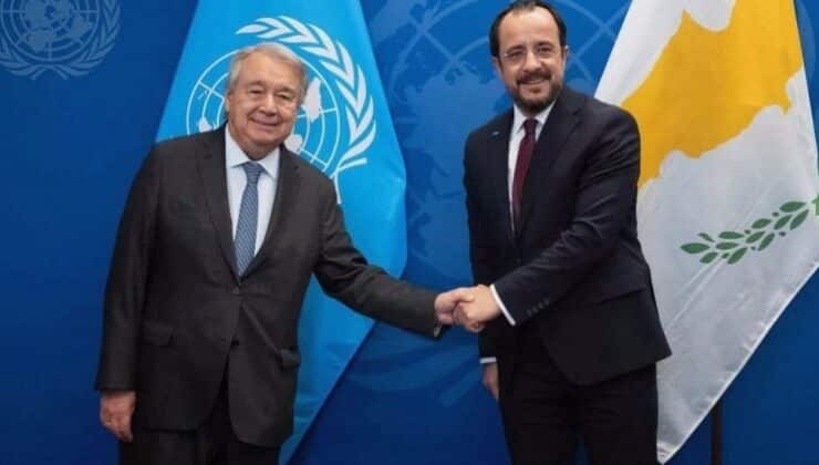 Hristodulidis ile Guterres görüşmesi Rum basınında