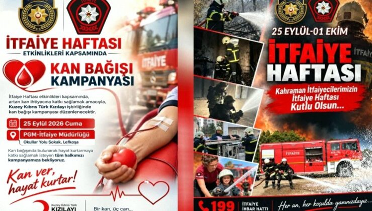 İtfaiye Haftası’nda farkındalık etkinlikleri yapılacak