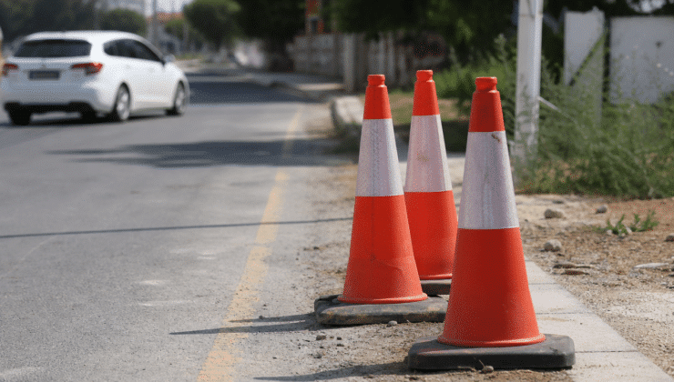 İskele ve Lefkoşa’da bisiklet ile trafik konileri çalındı